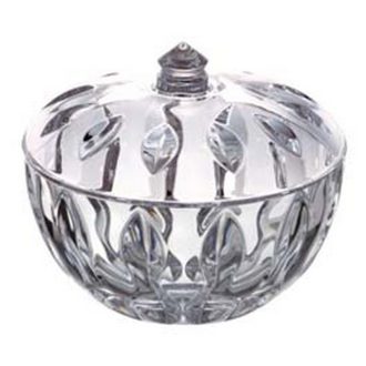 Scatola Rogaska Equinox Con Coperchio in cristallo 12 cm