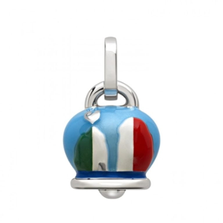 CIONDOLO CHANTECLER CAMPANELLA PICCOLA TERRA MIA CAPRINESS IN ARGENTO E SMALTO REF 40563