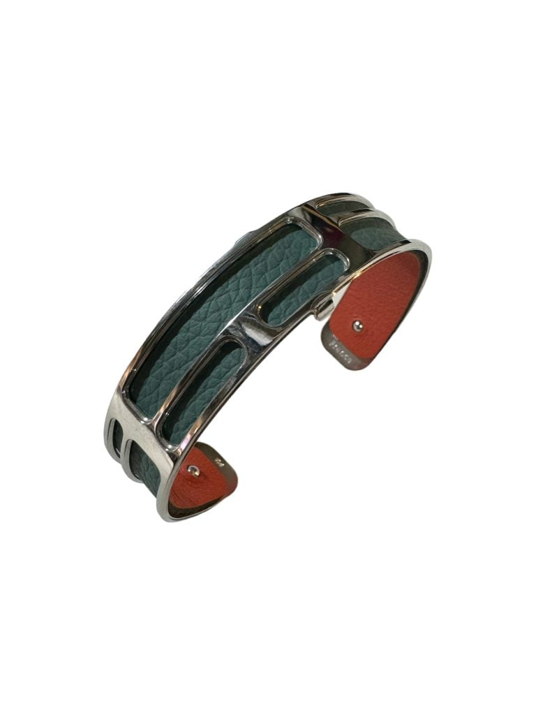 Bracciale Les Georgettes Les Essentielles 14 mm Reversibile Celeste Avion/Arancio