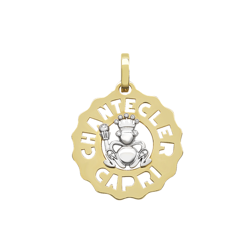 Ciondolo Chantecler Logo Principe Ranocchio piccolo in oro giallo