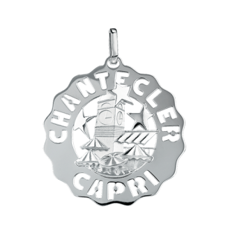 Ciondolo Chantecler Logo Piazzetta grande in argento