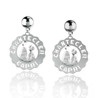 Orecchini Chantecler Logo Faraglioni grandi in argento