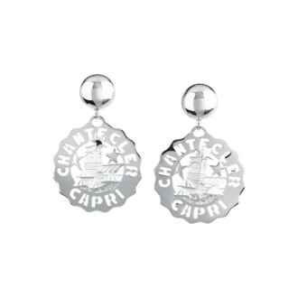 Orecchini Chantecler Logo Piazzetta piccoli in argento