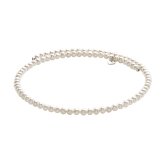 Choker Chantecler in perle fresh water e argento