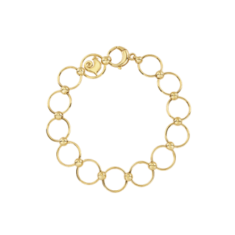 Bracciale Chantecler maglie tonde 18,5 cm in oro giallo 18 Kt