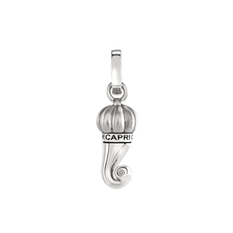 Ciondolo Chantecler piccolo Et Voilà Corni in argento con un diamante taglio brillante