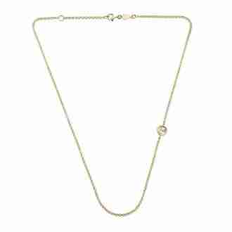 Collana Chantecler rolò 45 cm in oro giallo con logo intercalare galletto.