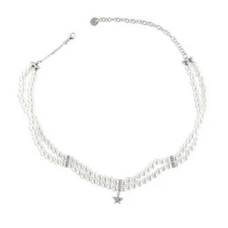GIROCOLLO  RUE DES MILLE CHOKER ELASTICO PERLE - GALACTICA ICE