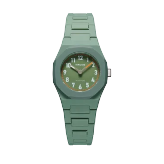 Orologio D1 Milano Croco Young 32 mm in policarbonato verde
