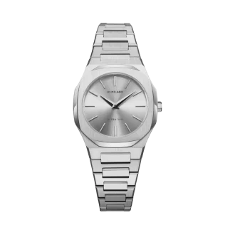 Orologio D1 Milano Zephyr Silver Ultra sottile 30 mm in acciaio