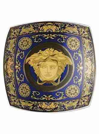 Coppa Versace Medusa Blu 14 cm in porcellana