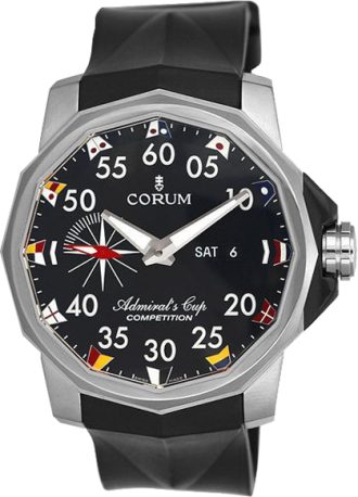 Orologio Corum Admirals Cup Automatico in titanio e cinturino in gomma