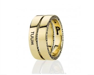 Anello Tuum Fede NumeroDue Oro giallo 9 kt misura 16