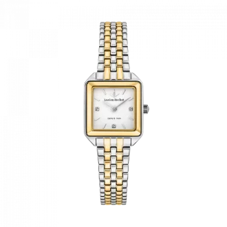 Orologio Lucien Rochat Aurorae 30 mm bicolor con diamanti