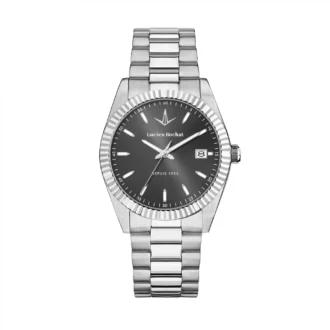 Orologio Lucien Rochat Cassa Silver in Acciaio data e tempo quadrante silver