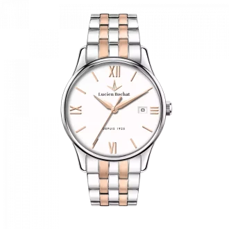 Orologio Lucien Rochat Collezione Montreux tempo e data cassa silver in acciaio lega di metallo