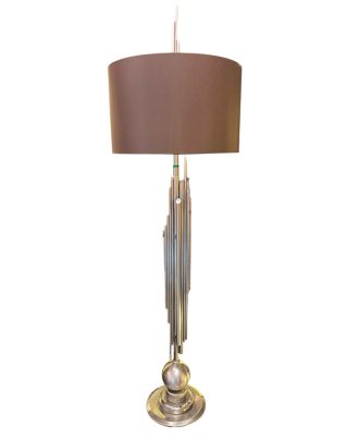Lampada da tavolo Sigma L2 in ferro e seta