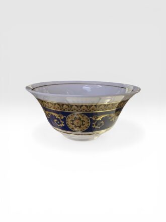 Coppa Versace in ceramica per riso collezione Medusa blu