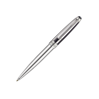 Penna Montblanc Meisterstück Solitaire a sfera Silver fibre guilloché